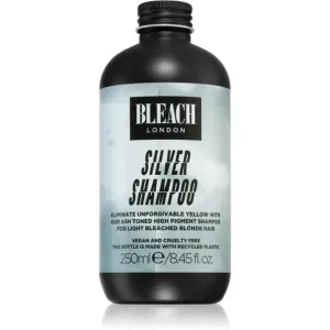 Bleach London Silver shampoing pour cheveux blonds et décolorés teinte Silver 250 ml