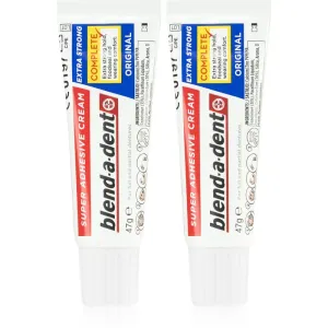 Blend-a-dent Extra Strong Original crème fixatrice pour appareils dentaires 2x47 g