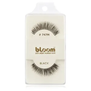 Bloom Natural faux-cils de vrais cheveux No. 747M (Black) 1 cm
