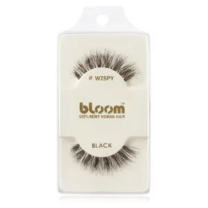 Bloom Natural faux-cils de vrais cheveux (Wispy, Black) 1 cm