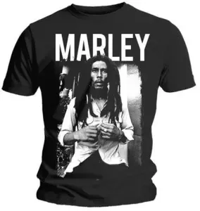 Bob Marley T-shirt Logo Black/White S