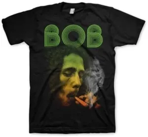 Bob Marley T-shirt Smoking Da Erb Unisex Black M