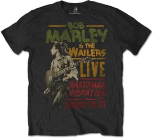Bob Marley T-shirt Unisex Rastaman Vibration Tour 1976 Unisex Black 2XL