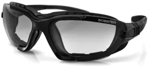 Bobster Renegade Convertibles Gloss Black/Clear Photochromic Lunettes de moto