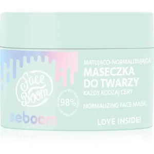 BodyBoom FaceBoom Seboom masque purifiant et matifiant pour peaux mixtes à grasses 45 g