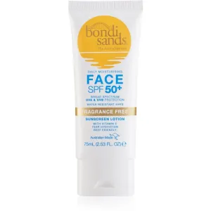 Bondi Sands SPF 50+ Face Fragrance Free crème solaire visage sans parfum SPF 50+ 75 ml