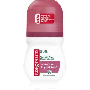 Borotalco Soft Talc & Pink Flower déodorant bille roll-on sans alcool 50 ml