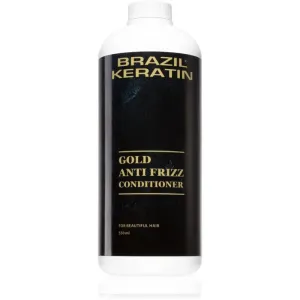 Brazil Keratin Gold Anti Frizz Conditioner après-shampoing régénérant pour cheveux indisciplinés et frisottis 550 ml