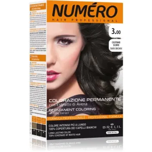 Brelil Numéro Permanent Coloring coloration cheveux teinte 3.00 Dark Brown 125 ml