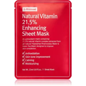By Wishtrend Natural Vitamin masque raffermissant en tissu 23 ml