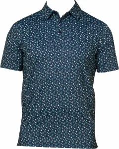 Callaway Mens All Over Drinks Novelty Print Polo Peacoat M