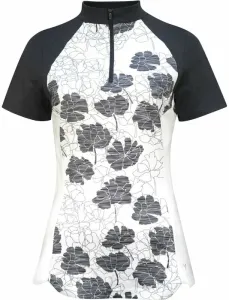 Callaway Womens Texture Floral Polo Brilliant White S