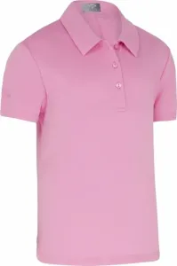 Callaway Youth Micro Hex Swing Tech Polo Pink Sunset L