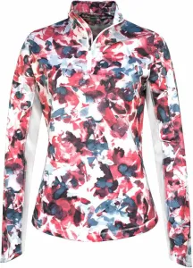 Callaway Womens Brushed Floral Printed Sun Protection Top Fruit Dove S