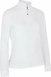 Callaway Womens Solid Sun Protection 1/4 Zip Brilliant White XS