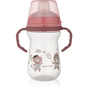canpol babies Bonjour Paris tasse avec supports Pink 6m+ 250 ml