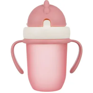 Canpol babies Matt tasse avec paille 9+ m Pink 210 ml