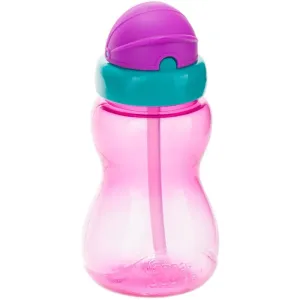 Canpol babies Sport Cup gourde enfant avec paille 12m+ Pink 270 ml