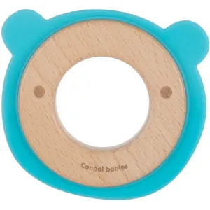 canpol babies Teethers Wood-Silicone Bear jouet de dentition 1 pcs