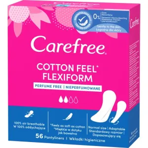 Carefree Cotton Flexiform protège-slips sans parfum 56 pcs