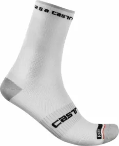 Castelli Rosso Corsa Pro 15 Sock White L/XL Chaussettes de cyclisme