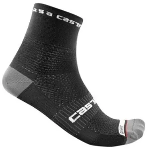 Castelli Rosso Corsa Pro 9 Sock Black L/XL Chaussettes de cyclisme