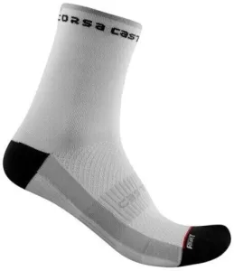 Castelli Rosso Corsa W 11 Sock White S/M Chaussettes de cyclisme
