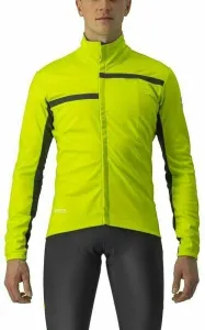 Castelli Transition 2 Jacket Electric Lime/Dark Gray-Black XL Veste de cyclisme, gilet