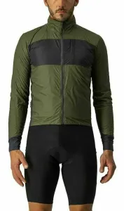 Castelli Unlimited Puffy Jacket Light Military Green/Dark Gray XL Veste