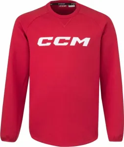 CCM Locker Room Fleece Crew SR Red M SR Chandail à capuchon de hockey