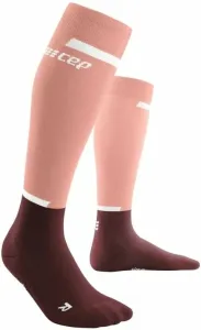 CEP WP201R Compression Tall Socks 4.0 Rose/Dark Red IV Chaussettes de course