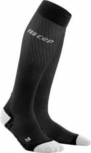 CEP WP20IY Compression Tall Socks Ultralight Black/Light Grey II Chaussettes de course