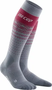 CEP WP308 Thermo Merino Socks Men Grey/Red V Chaussettes de ski