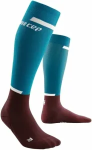 CEP WP309R Compression Tall Socks 4.0 Petrol/Dark Red III Chaussettes de course