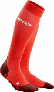 CEP WP30PY Compression Tall Socks Ultralight Lava/Dark Red V Chaussettes de course