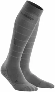 CEP WP402Z Compression Tall Socks Reflective Grey II Chaussettes de course