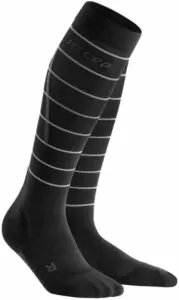 CEP WP405Z Compression Tall Socks Reflective Black III Chaussettes de course