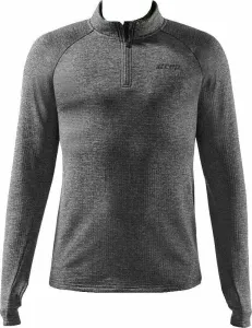 CEP W0139 Winter Run Shirt Men Black Melange XL Sweat-shirt de course