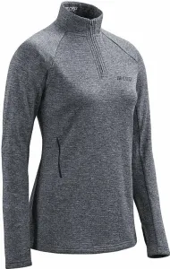 CEP W0A39 Winter Run Shirt Women Black Melange XS Sweat-shirt de course