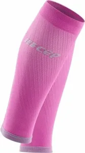 CEP WS407Y Compression Calf Sleeves Ultralight Pink/Light Grey IV Couvre-mollets pour les coureurs