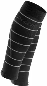 CEP WS505Z Compression Calf Sleeves Reflective Black III Couvre-mollets pour les coureurs