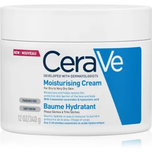 CeraVe Moisturizers crème hydratante visage et corps pour peaux sèches à très sèches 340 g