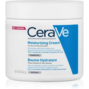 CeraVe Moisturizers crème hydratante visage et corps pour peaux sèches à très sèches 454 g