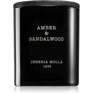 Cereria Mollá Boutique Amber & Sandalwood bougie parfumée 230 g