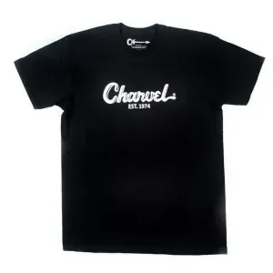 Charvel T-shirt Toothpaste Logo Black L #694485