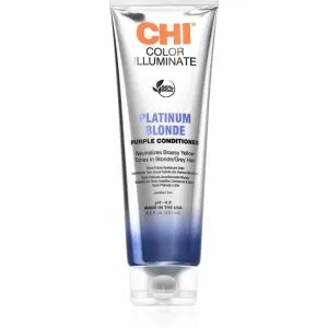 CHI Color Illuminate soin démêlant correcteur couleur pour cheveux naturels ou colorés teinte Platinum Blonde 251 ml