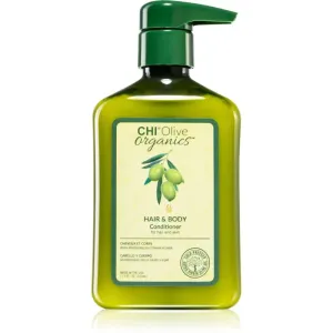 CHI Organics Olive après-shampoing hydratant pour cheveux et corps 340 ml