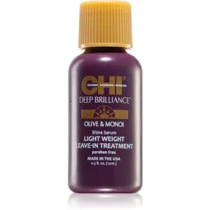 CHI Brilliance Shine Serum Lightweight Leave-in Ttreatment sérum léger pour des cheveux brillants et doux 15 ml