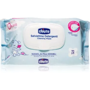 Chicco Cleansing Wipes Blue lingettes douces pour bébé 72 pcs