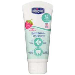 Chicco Oral Care Toothpaste dentifrice pour enfants saveur Strawberry 12 m+ 50 ml